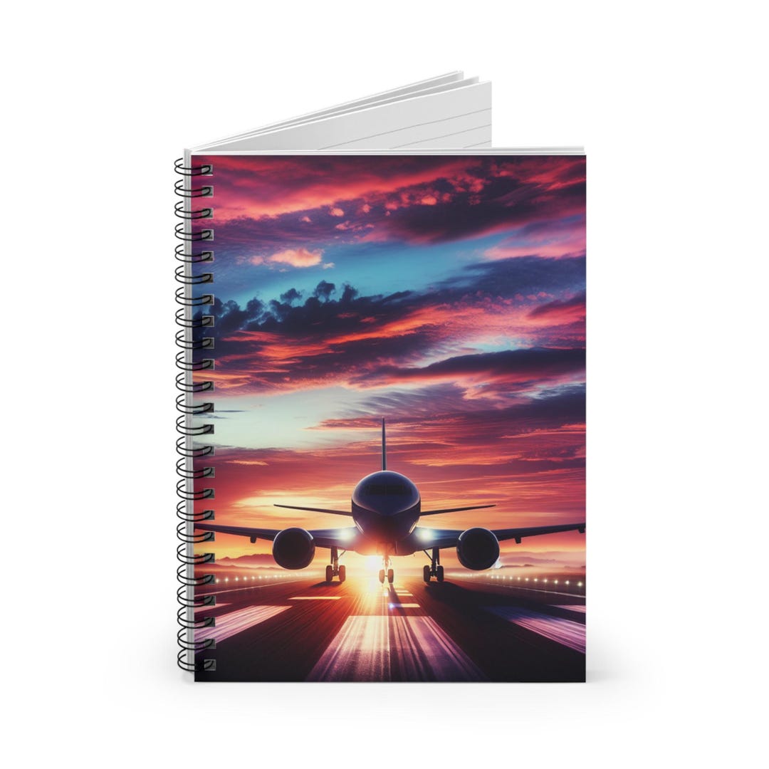 Fly Notebook Aviation Spiral Notebook | Perfect for Pilots, Travel Lovers ...