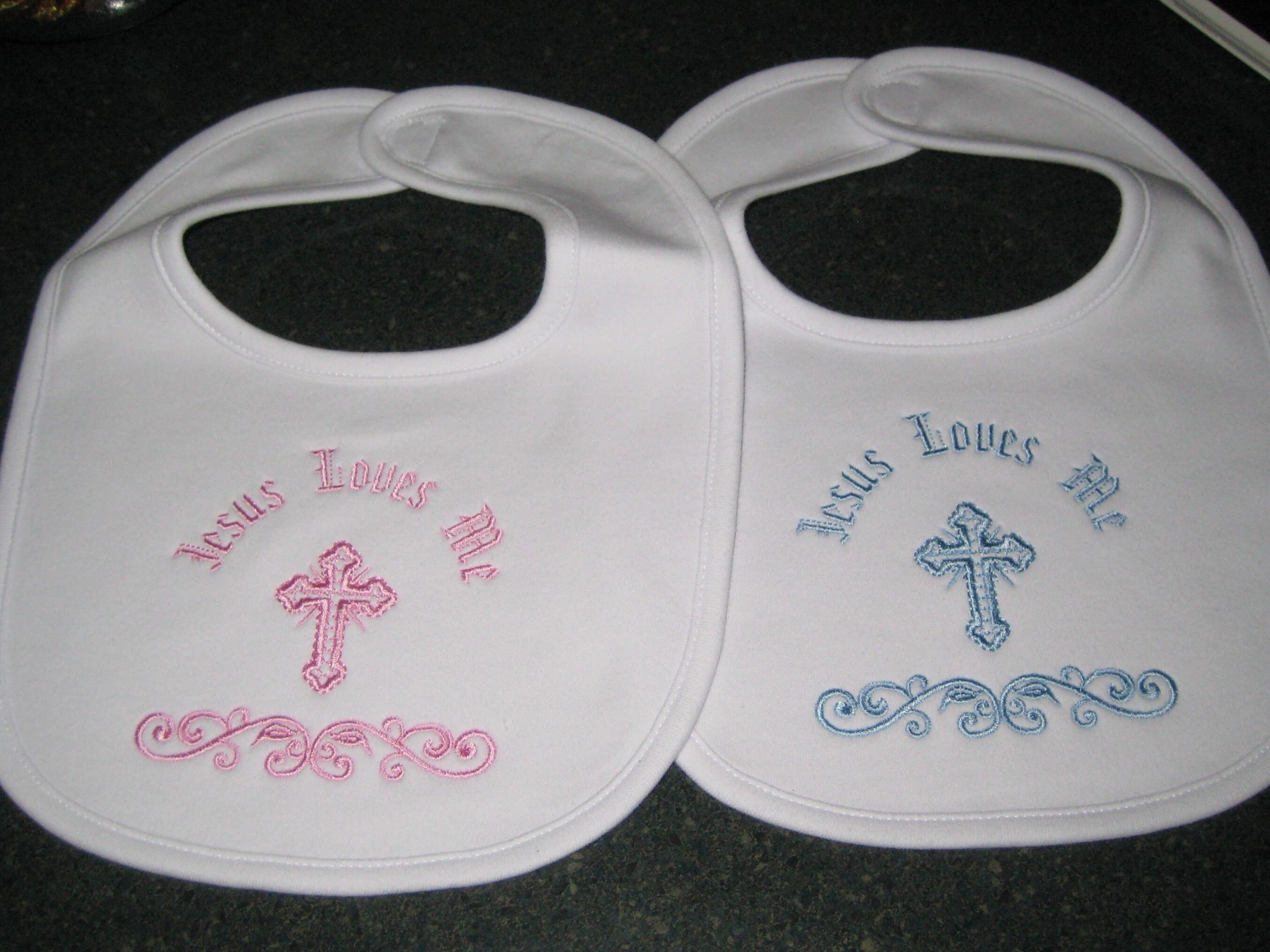 Baptism Bib Christening Bib Personalized Machine Etsy
