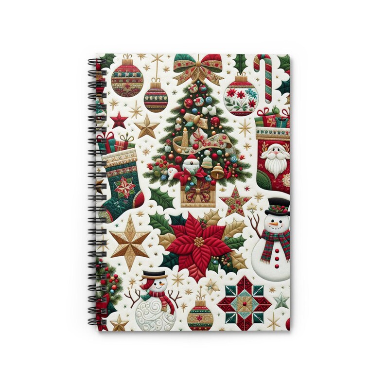 Christmas Design Spiral Notebook: Holiday Winter Journal - Etsy