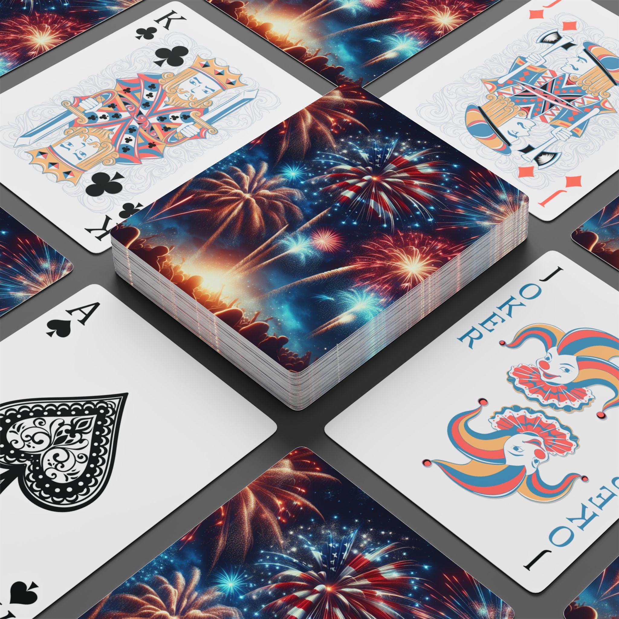 Patriotic Playing Cards: 52-card Deck With Jokers - Etsy