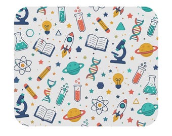 Wissenschaft Icons Muster Maus Pad | Wissenschaftsliebhaber | Geschenk | Zurück in der Schule