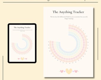 Traqueur vierge arc-en-ciel pastel : PDF A4/A5 (téléchargement numérique)