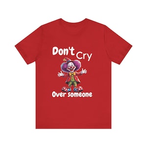 Clown Graphic Tee for Fun-Loving Spirits, Perfect for Costume Parties, Festivals, Birthdays, Comedy Events, Spring Celebrations