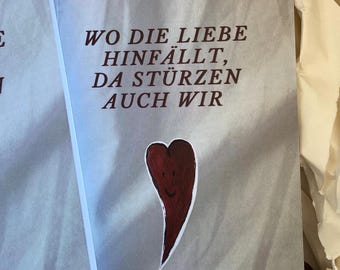 Wo die Liebe hinfällt, da stürzen auch wir l Gedichtband Alina Engelberg - herzbetrunken