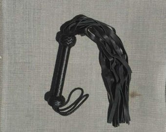 Handgefertigte echte Leder Flogger 25 Riemen Holzgriff Cosplay Kostüm Zubehör Theatrical Prop Leder Handwerk Geschenk