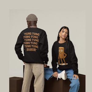 Tung Tung Sahur Long Sleeve Tee: Italian Brainrot Meme Shirt