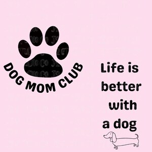 Retro Hunde Mama Shirt SVG: Dackel, lustiger Hund Design (digitaler Download)