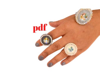 Bead Pattern - Fume... - Beaded Ring Tutorial