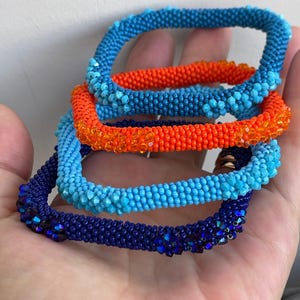 PDF Beading Tutorial – Handmade Beaded Bracelet Pattern – DIY Jewelry Instructions - Diamonds Squared  -Crochet Bead Bracelet Pattern