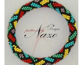 Simply Geometry - Crochet Bead Bracelet Pattern - Dıy Bracelet Beads