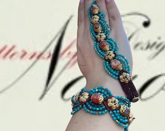 Bead Pattern -  Knot DIY macrame bracelets - Macrame Bracelet Pattern - Best Macrame Tutorial for Beginners