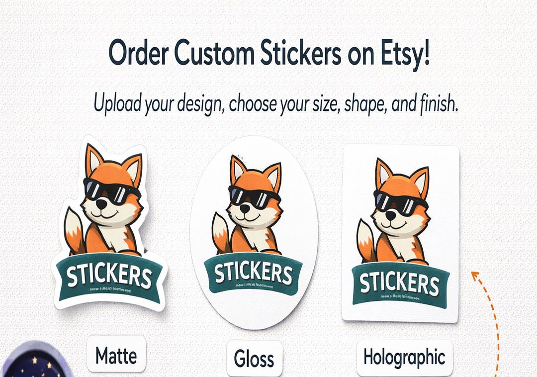 Order Custom Stickers With Your Logo or Design on Etsy! - Etsy