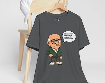 Funny Sopranos T-Shirt, Varsity Athlete Quote, Big Head Caricature Tee