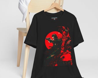 Red Night in Tokyo, Manga Lover Shirt, Inspired Japanese Anime Character T-Shirt