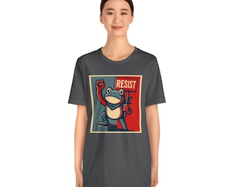Rebel Frog Graphic T-Shirt, Activist Protest Tee
