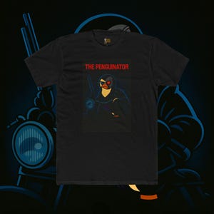 The Penguinator  Funny Parody Penguin T-Shirt