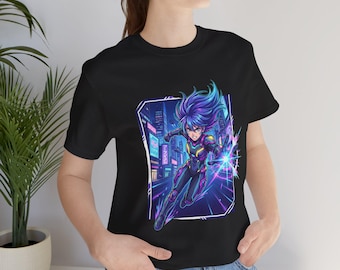 Cyberpunk Anime Girl Tee | Anime Shirt, Cute Otaku Style
