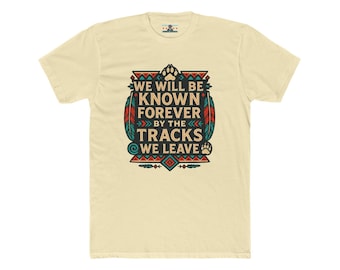 Indigenous-Inspired Graphic Tee: Motivational Quote, Unisex Cotton