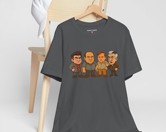 Funny Sopranos Parody Tee, Silvio, Tony, Ralphie, and Paulie
