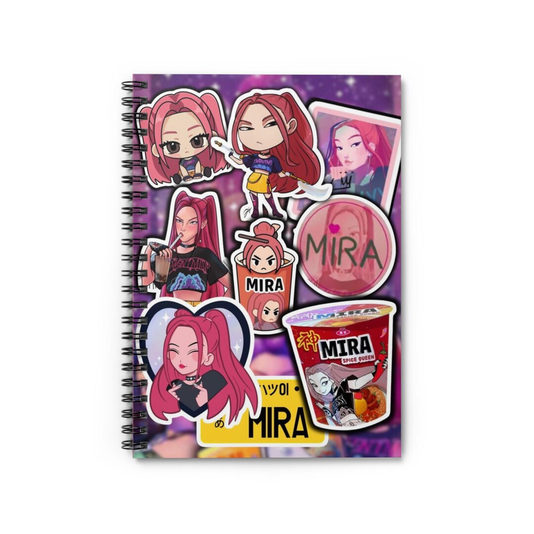 Kawaii Anime Girl Notebook, Chibi Spiral Journal A5, Cute Ruled ...