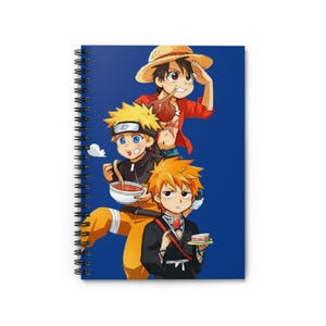 Naruto Luffy Ichigo Anime Notebook: Manga Journal, Otaku Gift