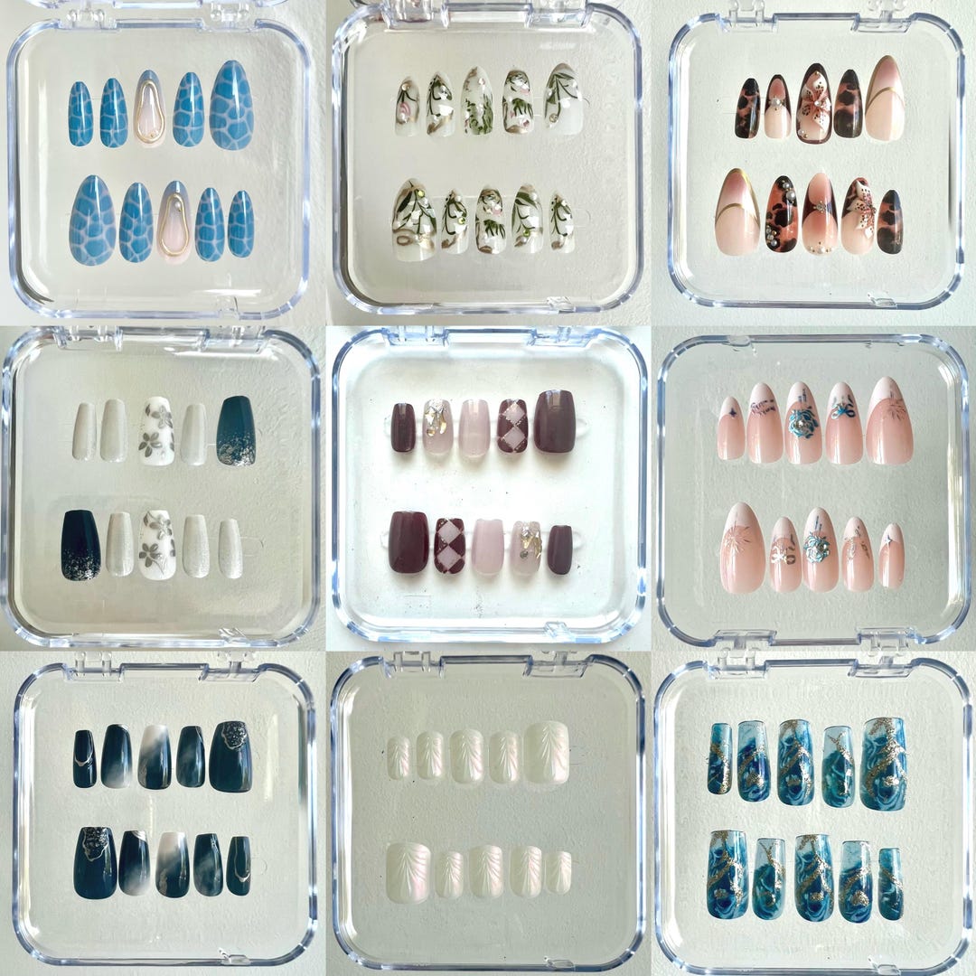 Nails Packet Press on Nails Blind Box Free US Shipping 2 Sets Lucky Scoop Mystery ...
