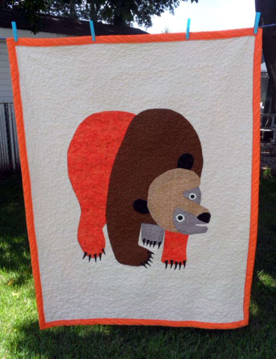 Brown Bear Quilt Etsy