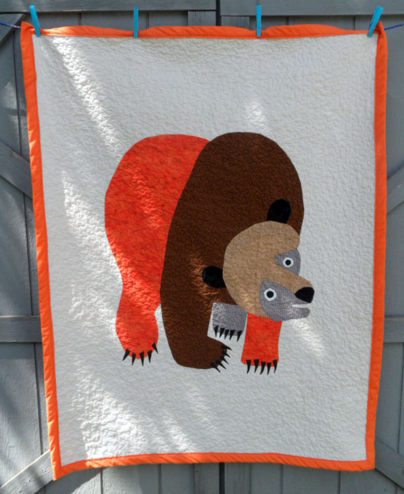 Brown Bear Quilt Bild 5