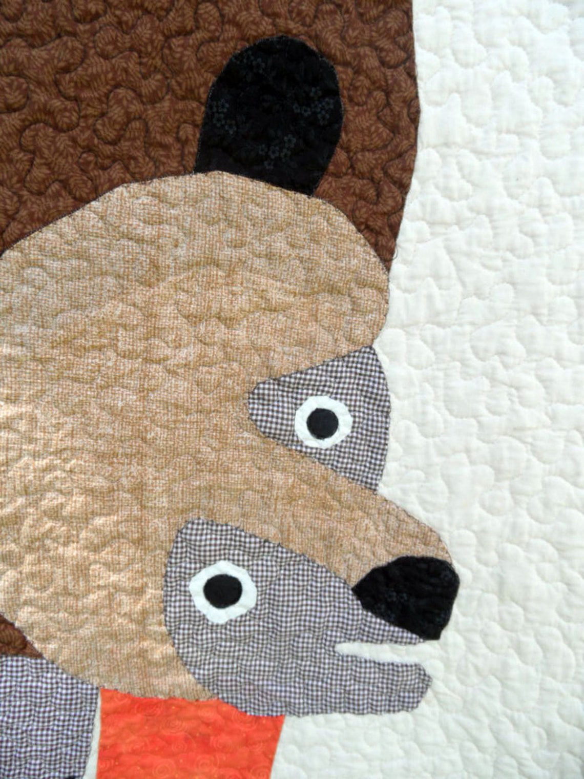 Brown Bear Quilt Etsy