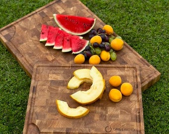 End Grain Cutting Board Personalized Engraving Handmade Wooden Chopping Board Chef Gift Kitchen Personalised Gift