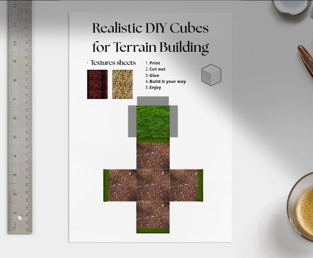 Printable DIY Cube Set | Printable 3D Blocks for Kids, Papercraft Cubes ...
