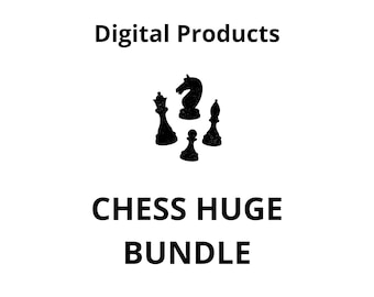 Printable Chess Calendar, Posters, Printable Diagrams, French Defense Opening PGN | Huge Bundle, Digital Download