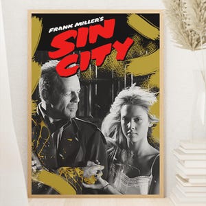 Sin City - Sin City Poster - Movie Poster Print - Digital Download - Home Decor - Wall Decor - Gift