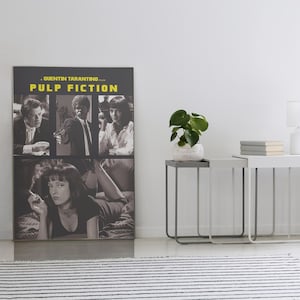 Pulp Fiction - Movie Poster - Quentin Tarantino - Uma Thurman - John Travolta - Home Decor - Wall Decor - Gift