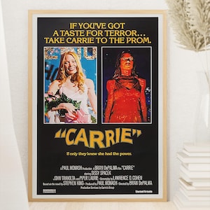 Carrie 1976 - Carrie Poster - Classic Movie Poster - Digital Download - Home Decor - Wall Decor - Gift