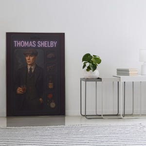 Thomas Shelby Ai Poster - Peaky Blinders - Tv Series Poster - Shelby Brothers - Cillian Murphy - Paul Anderson - Home Decor - Wall Decor