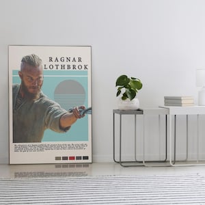 Ragnar Lothbrok - Travis Fimmel - Vikings Tv Series Poster - Home Decor - Wall Decor - Gift