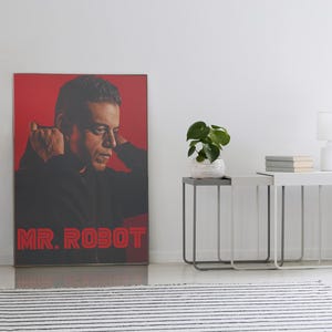 Mr. Robot - Tv Series Poster - Rami Malek - Home Decor - Wall Decor - Gift