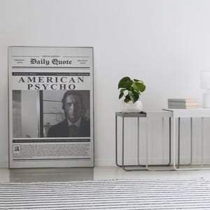 American Psycho - Movie Poster - Christian Bale - Mary Harron - Home Decor - Wall Decor - Gift