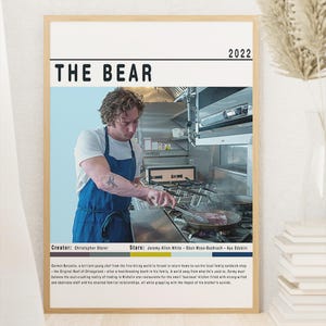 The Bear - The Bear Poster - Jeremy Allen White - Tv Series Poster - Digital Download - Home Decor - Wall Decor - Gift