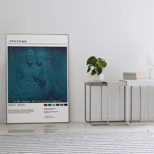 Ragnar & Lagertha Poster - Ragnar Lothbrok - Vikings Tv Series - Travis Fimmel - Katheryn Winnick - Home Decor - Gift