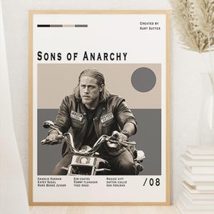 Sons of Anarchy - Sons of Anarchy Poster - Charlie Hunnam - Jax Teller - Digital Download - Home Decor - Wall Decor - Gift