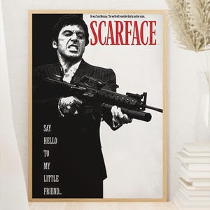 Scarface - Scarface Poster - Al Pacino - Digital Download - Home Decor - Wall Decor - Gift