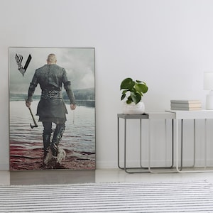 Ragnar Lothbrok - Travis Fimmel - Vikings Tv Series - Ragnar Lothbrok Poster - King Ragnar - Home Decor - Gift - Wall Decor