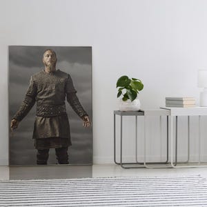 Ragnar Lothbrok - Travis Fimmel - Vikings Tv Series - Ragnar Lothbrok Poster - King Ragnar - Home Decor - Gift - Wall Decor