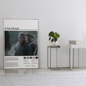 Ragnar Lothbrok - Travis Fimmel - Vikings Tv Series - Ragnar Lothbrok Poster - King Ragnar - Home Decor - Gift - Wall Decor