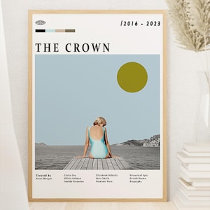 The Crown - The Crown Poster - Queen Elizabeth - Tv Series Poster - Digital Download - Home Decor - Wall Decor - Gift