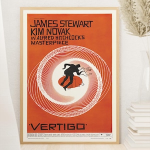 Vertigo - Vertigo Poster - Classic Movie Poster - Alfred Hitchcock - Digital Download - Home Decor - Wall Decor - Gift