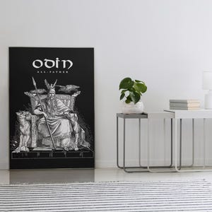 Odin - Father of Gods - All Father - Norse Mythology - Home Decor - Wall Decor - Gift