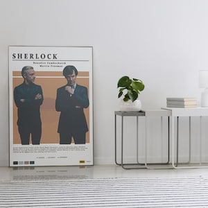 Sherlock - Tv Series Poster - Benedict Cumberbatch - Martin Freeman - Home Decor - Wall Decor - Gift